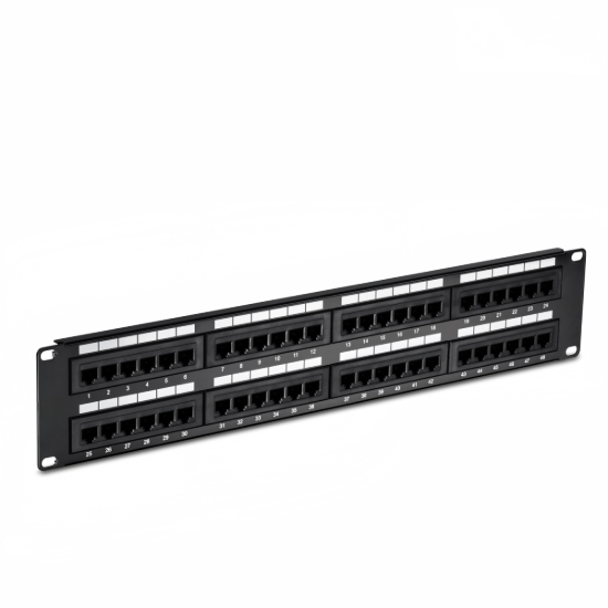 صورة HAING HI-PTP03 CAT6 48 Port Loaded Punch Down Patch Panel