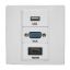 Picture of FACE-CON-2P VGA HDMI USB Multimedia Faceplate Wall Plate