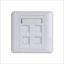 Picture of FACE-RJ-4P 4 Port RJ45 Cat5e Face Plate Wall Socket