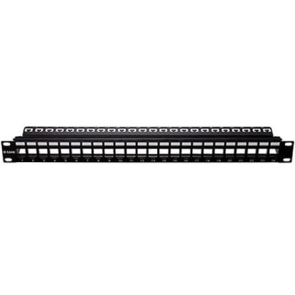 Picture of D-Link NPP-AL2BLK241 24 Port Unloaded Patch Panel for Shielded Cat5e/Cat6 Keystone Jacks