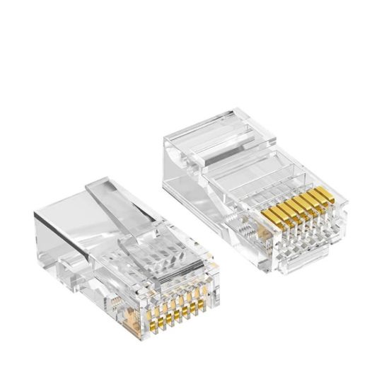 صورة RJ-45-CAT5 RJ45 Connector Cat5e 0.35MM-1000PCS