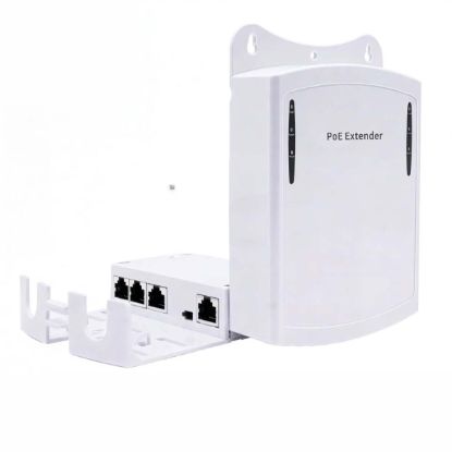 صورة Outdoor Waterproof HX-FSPOE103/G 3 Port Gigabit POE Extender 30W