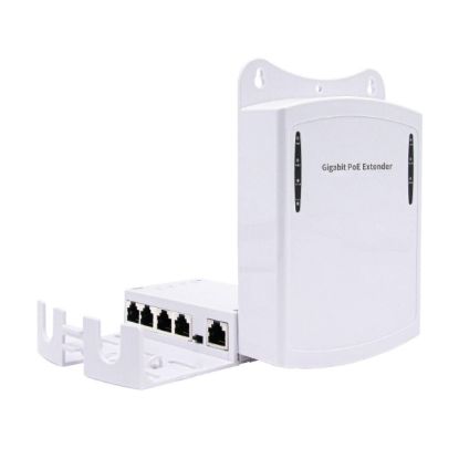 صورة Outdoor Waterproof HX-FSPOE104/G 4 Port Gigabit POE Extender 30W