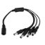 صورة DC-CAM-CABLE-4 High Quality 4 Ways Splitter DC Power Cable