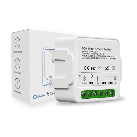 صورة GY-WHD09-1CH 1CH Tuya Wifi Mini Smart Relay Switch