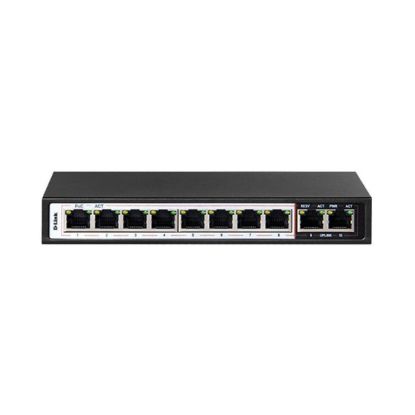 صورة D-Link DES-F1010P-E/B 10-Port 10/100 Long Range PoE+ Surveillance Switch UK Plug