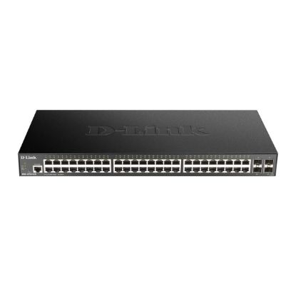 صورة D-Link DGS-1250-52XMP 48 Ports 10/100/1000Mbps PoE+4 Ports 10G SFP+ Smart Managed Switch