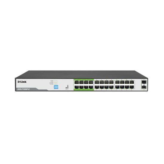 صورة D-link DGS-F1026P-E 250M 24-Port 1000Mbps PoE Switch with 2 SFP Ports