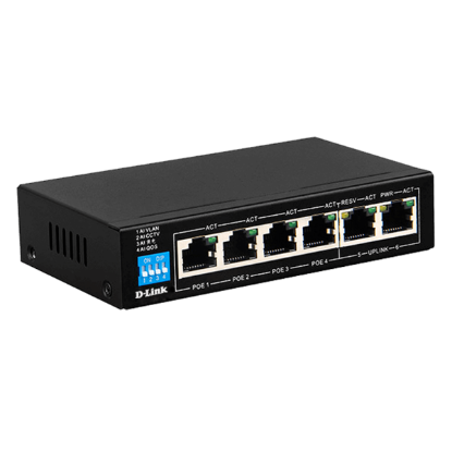 صورة D-Link DGS-F1006P-E 6-Port 10/100/1000 Switch with 4 PoE Ports and 2 Uplink Ports