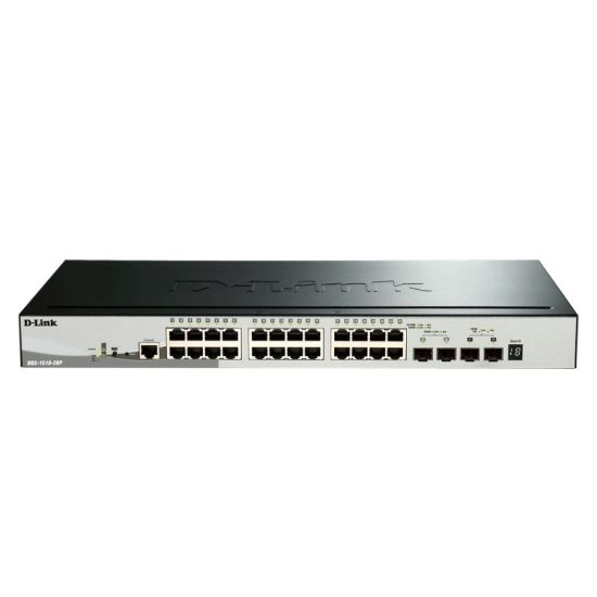 صورة D-Link DGS-1510-28P 24 Ports 10/100/1000Base-T PoE with 2 SFP ports