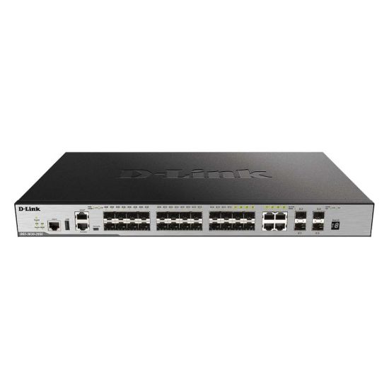 صورة DGS-3630-28SC/ESI D-Link DGS-3630-28SC 28-Port Layer 3 Stackable Managed Gigabit Fiber Switch
