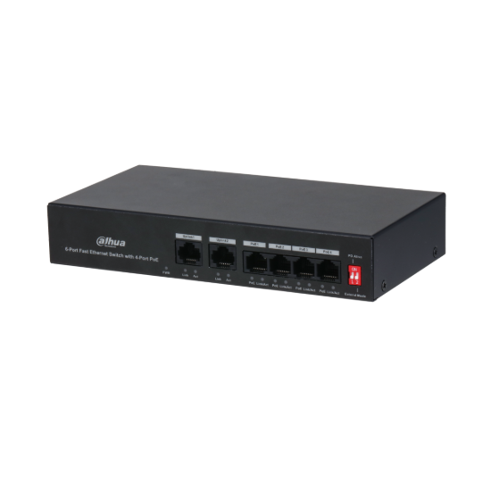 صورة Dahua PFS3006-4ET-36 6-Port Fast Ethernet Switch with 4-Port PoE