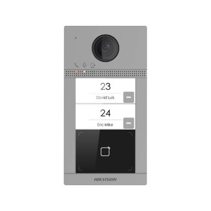 صورة جهاز انتركم فيديو للباب Hikvision DS-KV8213-WME1/Flush Access & Attendance Control Hardware building intercom