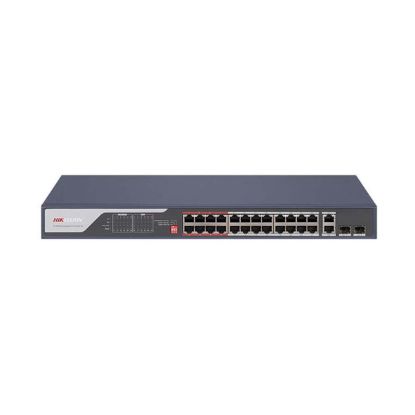 صورة سويتش شبكة Hikvision DS-3E0326P-E(C) 24 Port Fast Ethernet