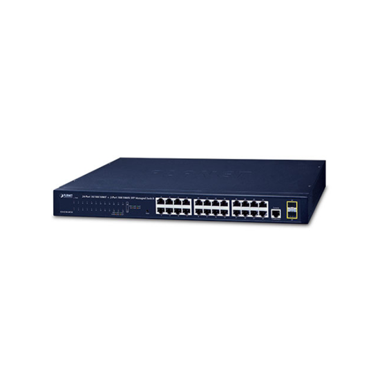 صورة سويتش شبكة PLANET GS-4210-24T2S Gigabit LAN