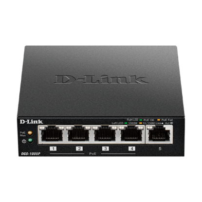 صورة سويتش شبكة D-Link DGS-1005P Gigabit PoE