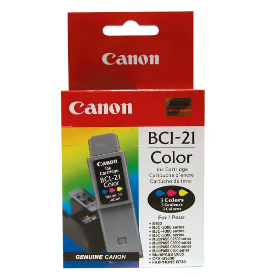 Canon BCI-21C Color Original Ink Cartridge