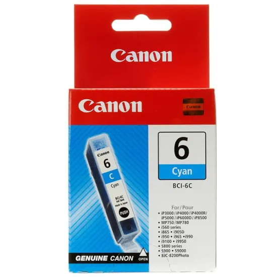 Canon BCI-6C Cyan Original Ink Cartridge