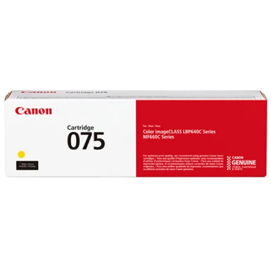 Canon CRG-075Y Yellow Original Toner Cartridge
