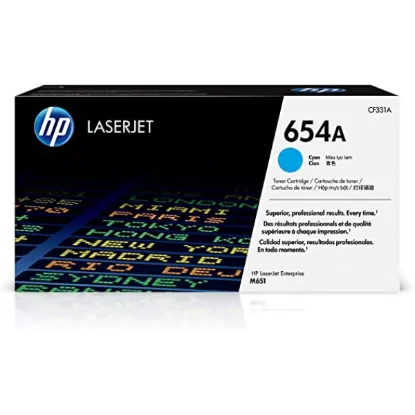 HP 654A Cyan Original Toner Cartridge