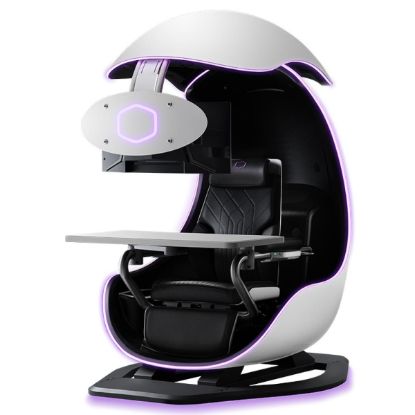 صورة محطة Cooler Master ORB X الغامرة متعددة الاستخدامات بإضاءة ARGB – أسود وأبيض