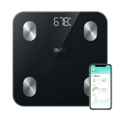 صورة ميزان eufy Smart Scale A1 الذكي لقياس الدهون بتقنية Bluetooth – أسود