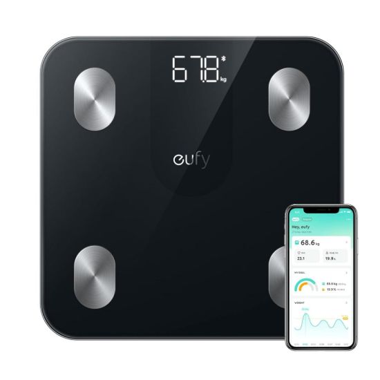 صورة ميزان eufy Smart Scale A1 الذكي لقياس الدهون بتقنية Bluetooth – أسود