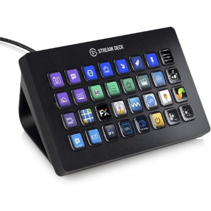 صورة Corsair Elgato Stream Deck XL – وحدة تحكم للبث وصناعة المحتوى مع 32 مفتاح LCD قابل للتخصيص