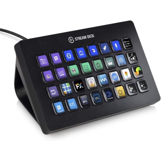 صورة Corsair Elgato Stream Deck XL – وحدة تحكم للبث وصناعة المحتوى مع 32 مفتاح LCD قابل للتخصيص