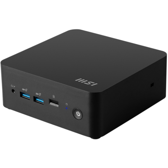 صورة MSI Cubi 1M Mini PC – Intel Core 3 100U، جهاز Barebone، دعم DDR5 وM.2 NVMe وThunderbolt 4