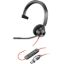 صورة Poly Blackwire 3310 Wired USB Type-A & Wired USB Type-C One-Ear Boom Mic Noise & Echo Reduction