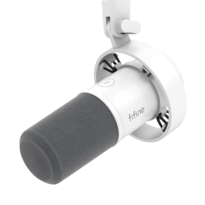Picture of FIFINE K688 USB/XLR Dynamic Mic with Shock Mount, Touch-Mute, Headphone Jack, I/O Controls for Podcasting - Black