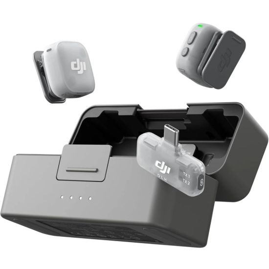 Picture of DJI Mic Mini 2 (2 TX + 1 Mobile RX + Charging Case) Lavalier Wireless Vlogging Mic