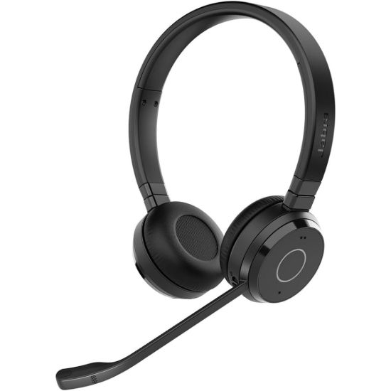 Picture of Jabra Evolve 65 TE Wireless Binaural Stereo Headset with Link 390a UC - Black