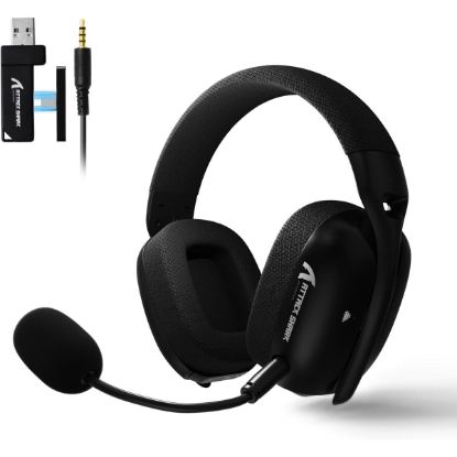 Picture of ATTACK SHARK L80PRO Tri-Mode Wireless Gaming Headset Lightseed Dual Mic - Black