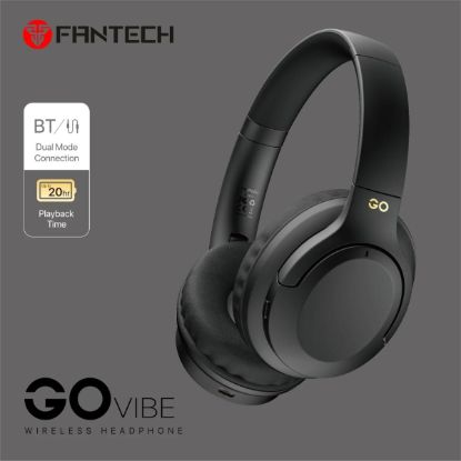 Picture of FANTECH WH05A GO VIBE ANC Wireless Headset Bluetooth & Multi-Device - White