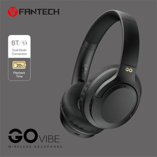 Picture of FANTECH WH05A GO VIBE ANC Wireless Headset Bluetooth & Multi-Device - White