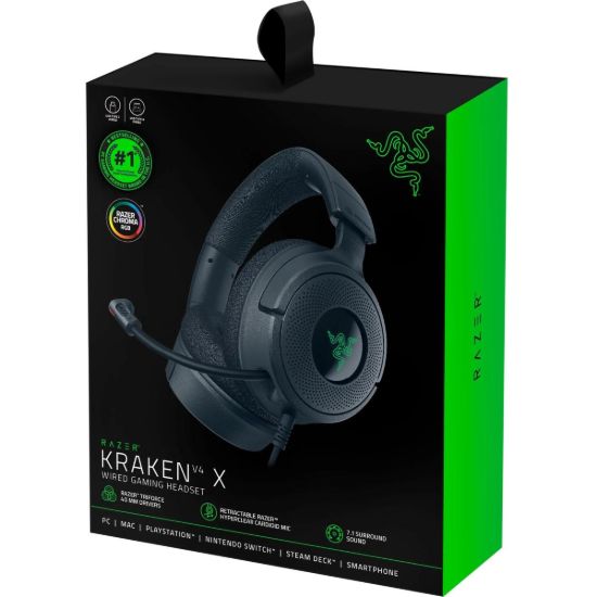Picture of Razer Kraken V4 X Chroma RGB Wired Gaming Headset 7.1 Surround & Cardioid Mic