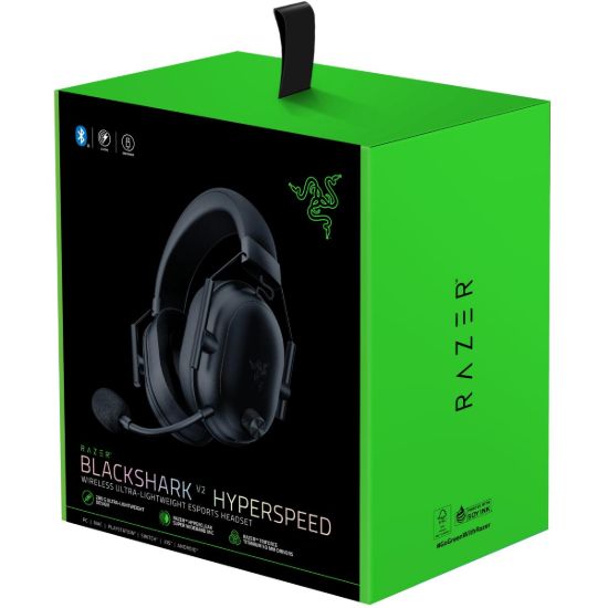 Picture of Razer BlackShark V2 HyperSpeed Wireless Gaming Headset THX 7.1 70H Battery - Black