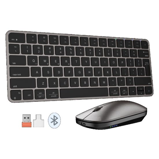 Picture of Meetion ikey C210 Wireless Ultra-thin Keyboard and Mouse Combo - Black