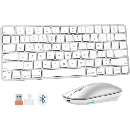 Picture of Meetion ikey C210 Wireless Ultra-thin Keyboard and Mouse Combo - White