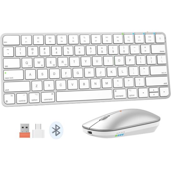 Picture of Meetion ikey C210 Wireless Ultra-thin Keyboard and Mouse Combo - White