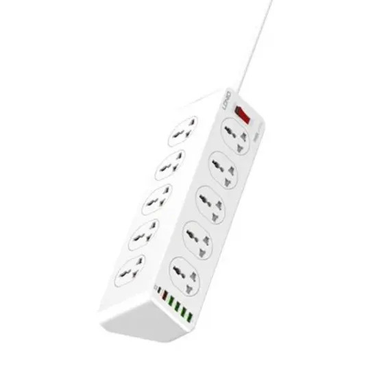 Picture of LDNIO SC10610 POWER STRIP 10 UNIVERSAL SOCKETS PD 20W FAST CHARGING SMART POWER CHARGING POWER EXTENSION