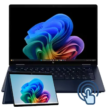 صورة لابتوب اتش بي OmniBook X Flip 14-FM0013DX بشاشة لمس - 14 بوصة FHD+ 2K IPS - معالج Intel Core Ultra 5 226V - كرت رسوميات Intel Arc