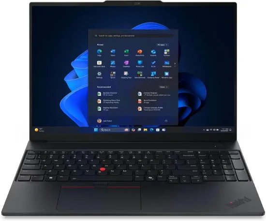 صورة لابتوب أعمال لينوفو ثينك باد E16 الجيل الرابع - شاشة 16 بوصة WUXGA FHD+ IPS - معالج Intel Core Ultra 7 355 - كرت رسوميات Intel