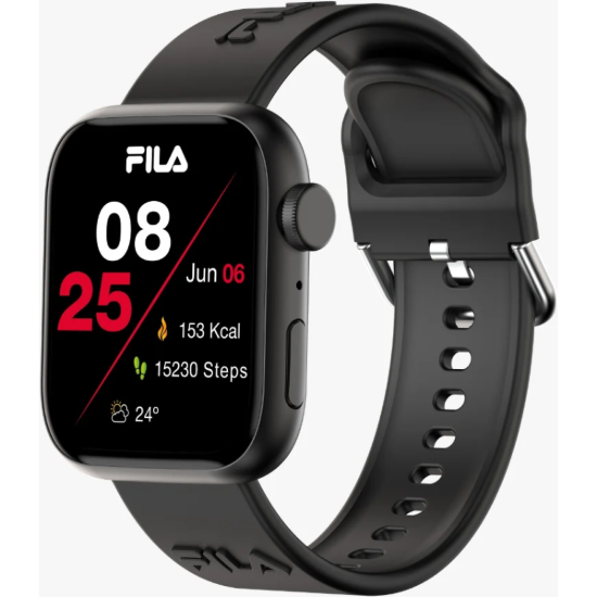 صورة ساعة ذكية FILA SW/35B.APEC - شاشة TFT مقاس 1.83 بوصة، بلوتوث 5.3، تتبع اللياقة والصحة، لون أسود