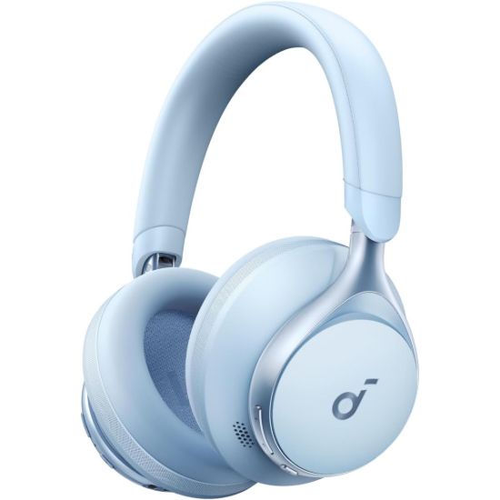 Picture of Soundcore by Anker Space One Active Noise Cancelling Headphones - 2X Stronger Voice Reduction, 40H ANC Playtime, App Control, LDAC Hi-Res Wireless Audio, Bluetooth 5.3, Sky Blue