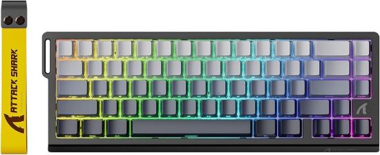 Picture of ATTACK SHARK X68 HE 65% Wired Magnetic Gaming Keyboard - Moon Night