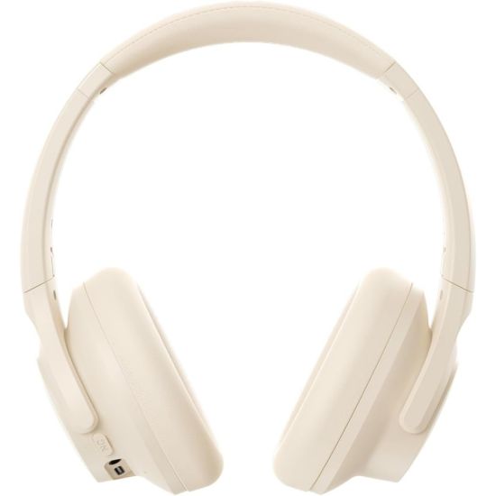 صورة سماعات Soundcore by Anker Q20i بخاصية إلغاء الضوضاء الهجين - لاسلكية فوق الأذن بلوتوث، عمر بطارية 40 ساعة مع تفعيل ANC، صوت عالي الدقة Hi-Res، باس قوي، تخصيص عبر التطبيق، وضع الشفافية، لون أبيض