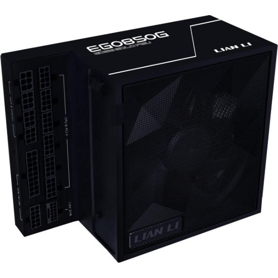 Picture of Lian Li Edge EG0850G 850W Gold (Black) ATX 3.1 PCIe 5.1 (12V-2x6) 80 Plus Gold Full Modular Power Supply - Braided-Sleeved Cables